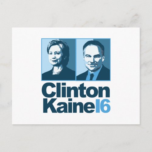 Clinton Kaine for America 2016 Postcard