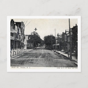 Clinton, New Jersey, Main St, Vintage Postcard