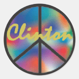 Clinton PEACE Sticker