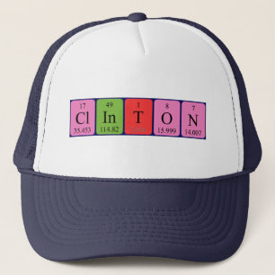 Clinton periodic table name hat