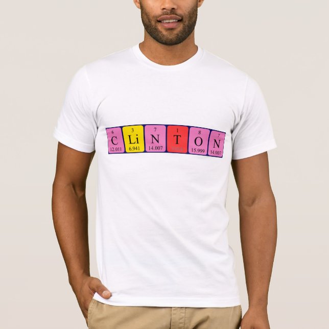 Clinton periodic table name shirt (Front)