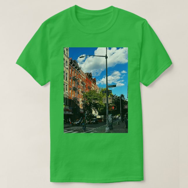 Clinton Street Manhattan NYC T-Shirt (Design Front)