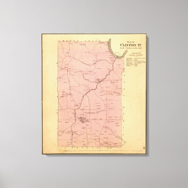Clinton Township Canvas Print (Front)