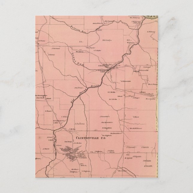 Clinton Township Postcard (Front)