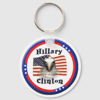 Clinton US Flag Eagle Keychain