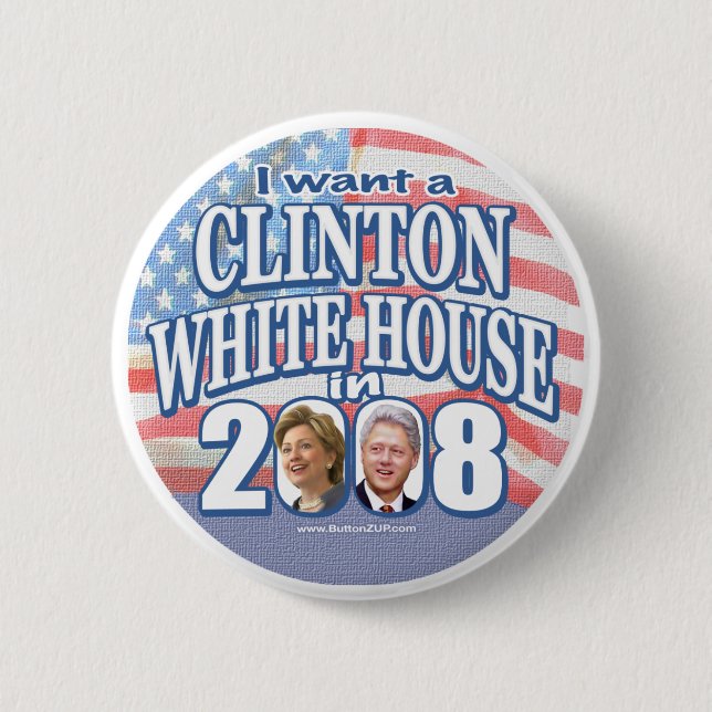 Clinton White House Button  (Front)