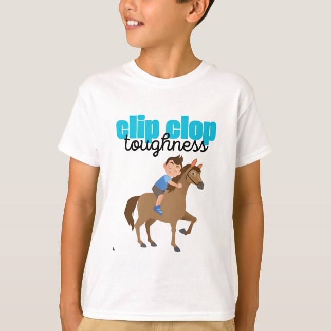 clip clop boy hugs T-Shirt (Front)