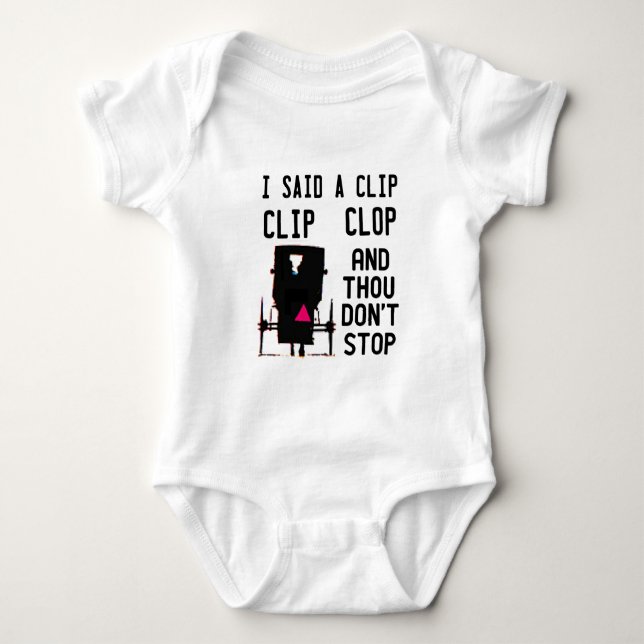CLIP CLOP HIP HOP BABY T-Shirt (Front)