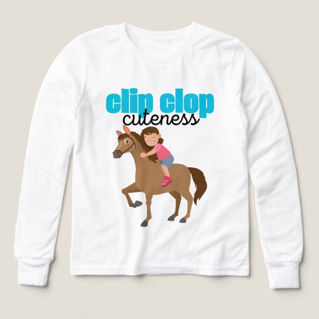 clip clop horse Tri-Blend shirts (Design Front)
