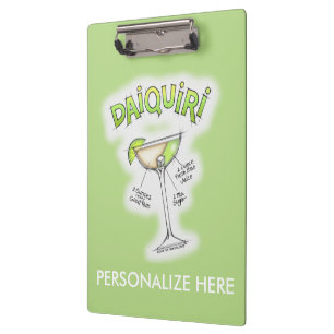 CLIPBOARD - DAIQUIRI RECIPE COCKTAIL ART
