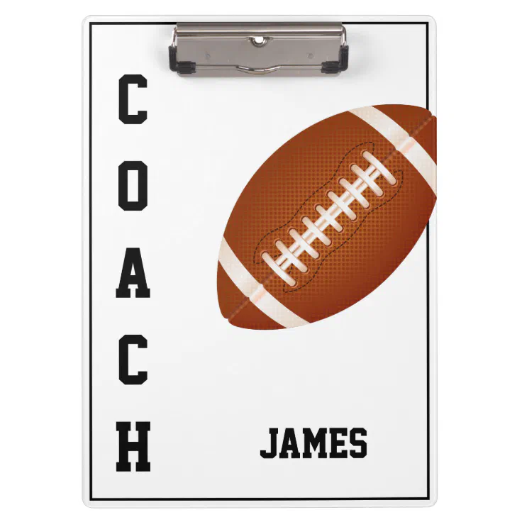 Clipboard-Football Coach Clipboard | Zazzle