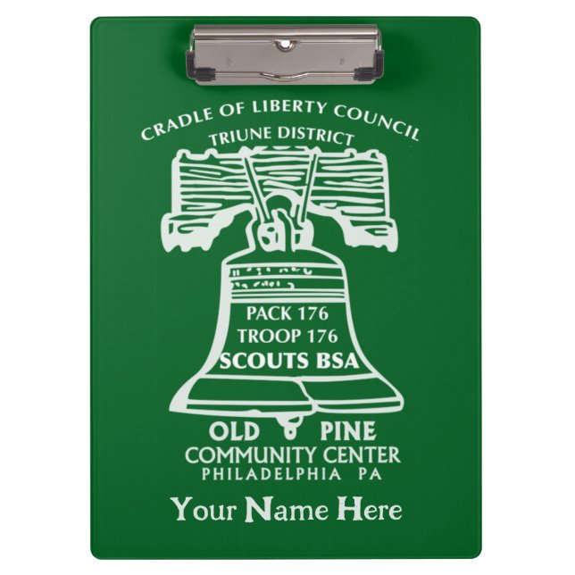 Clipboard - Forest Green (Personalized) (Front)