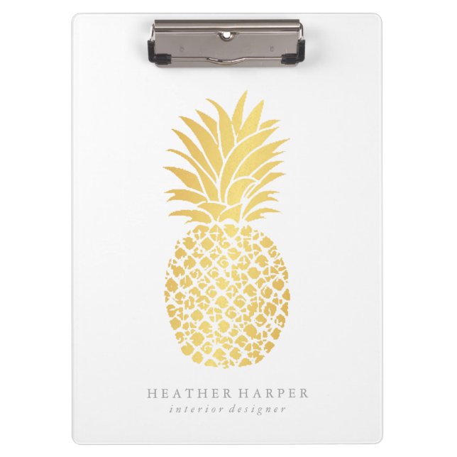 Clipboard - Gold Pineapple (Front)