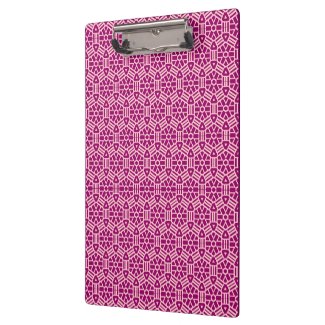 Clipboard - Hexagon Graphic Pattern