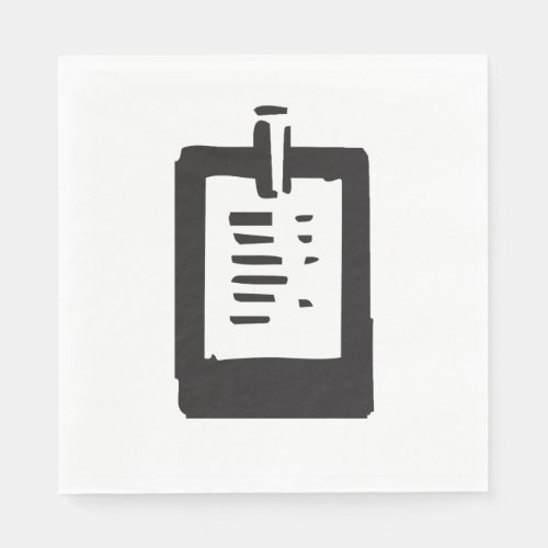 Clipboard Icon Paper Napkins