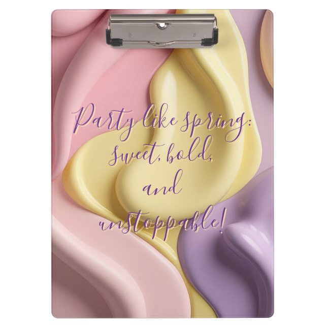 Clipboard in stylish graphic (Front)