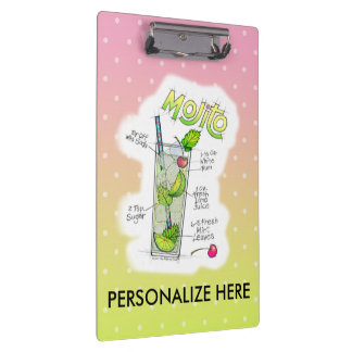 CLIPBOARD - MOJITO RECIPE COCKTAIL ART
