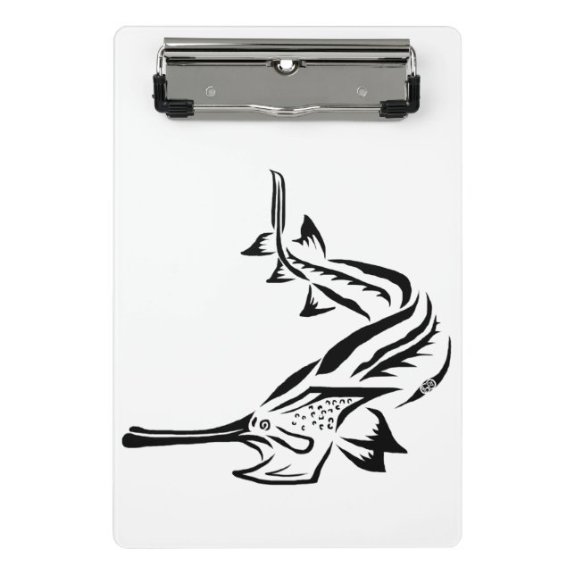 CLIPBOARD - PADDLEFISH TRIBAL & STURGEON POSTER (Front)
