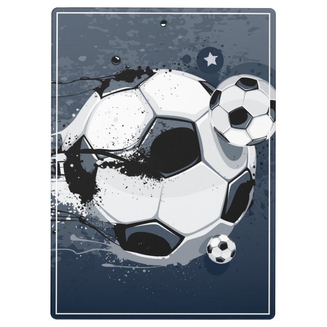 Clipboard-Soccer Balls Clipboard (Back)