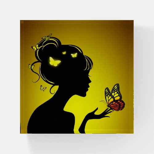 Clipboard The Yellow Butterfly Woman Paperweight