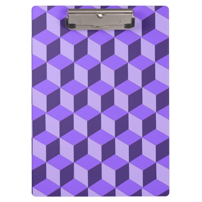 Clipboard - Three Dimensional Block Illusion (Front)