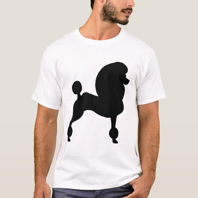 Clipped Standard Poodle T-Shirt (Front)