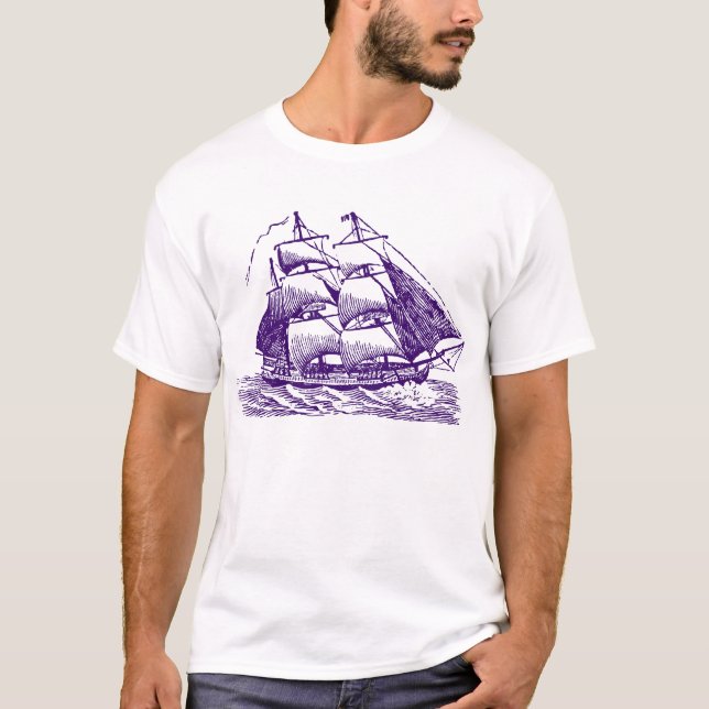 Clipper - Deep Purple T-Shirt (Front)