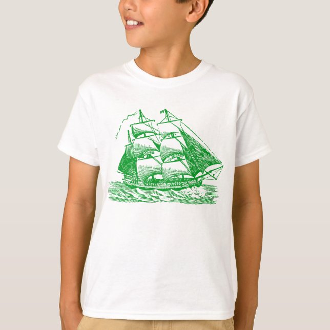 Clipper - Grass Green T-Shirt (Front)