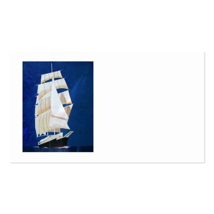 Clipper sail boat business card