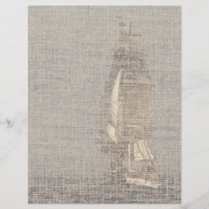 Clipper Sailing Ship Letterhead