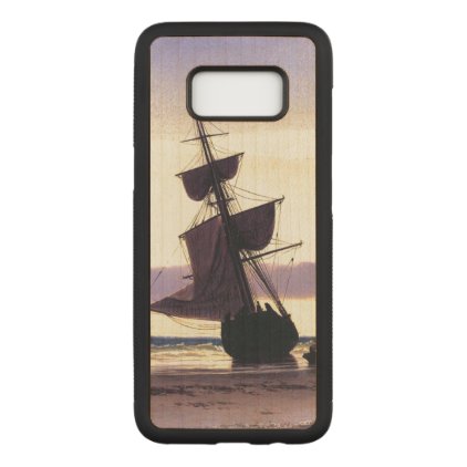 Clipper Ship Beach Sunset Sea Device Case