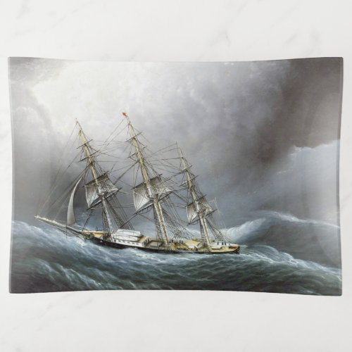 Clipper Ship Cape Horn James Edward Buttersworth Trinket Tray