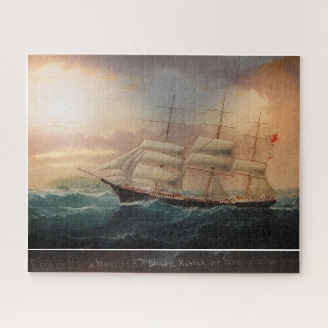 Clipper Ship Esther Roy 1898 Jigsaw Puzzle (Horizontal)