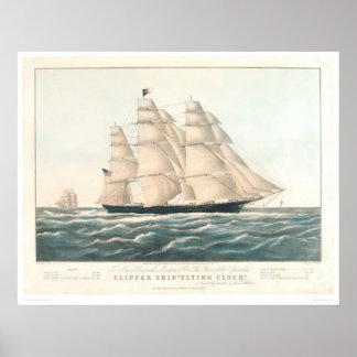 Clipper ship "Flying Cloud" (0397A) Poster