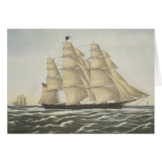 Clipper Ship, Flying Cloud Cards (Front Horizontal)