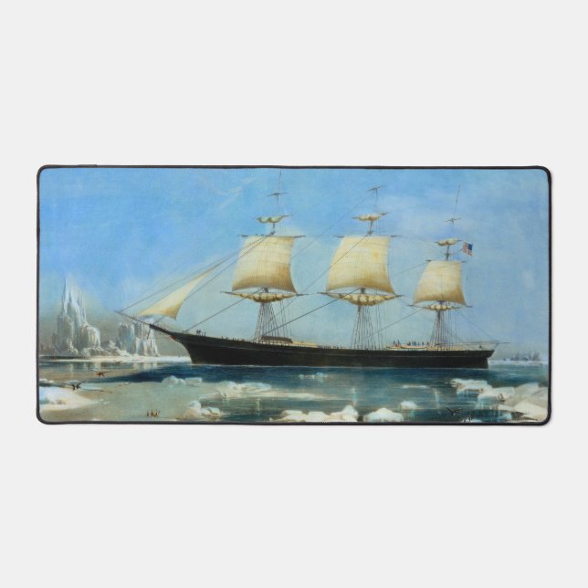 Clipper Ship Red Jacket 1854 Desk Mat (Front)
