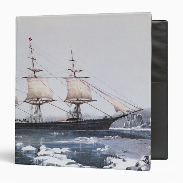 Clipper Ship "Red Jacket" 3 Ring Binder (Front/Inside)