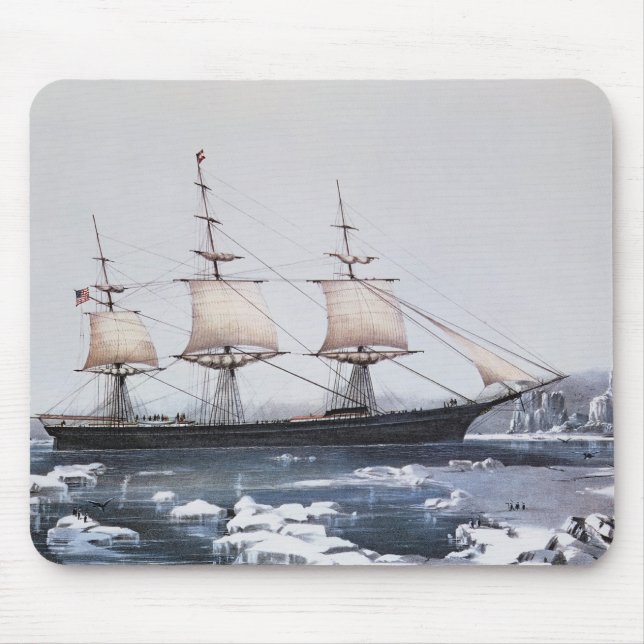 Clipper Ship "Red Jacket" Mouse Pad (Front)
