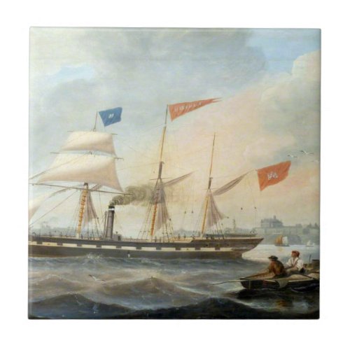 Clipper Ship the Marshall 1847 Ceramic Tile