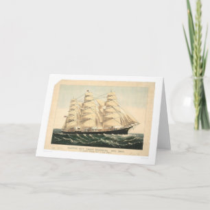 Clipper ship "Three Brothers" (0406A) Card