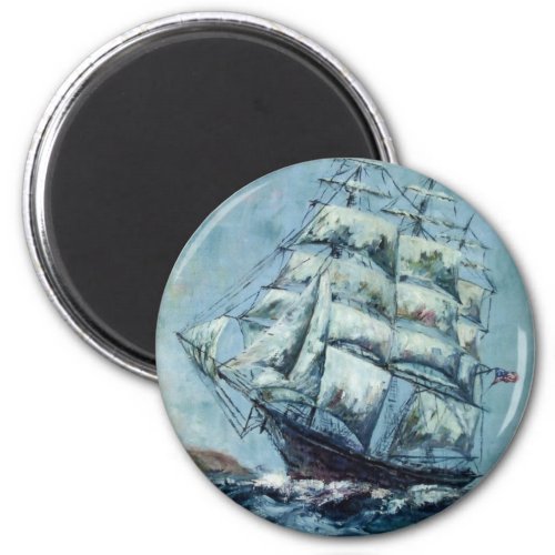 Clipper Ship Western Shore Products Without Text Magnet