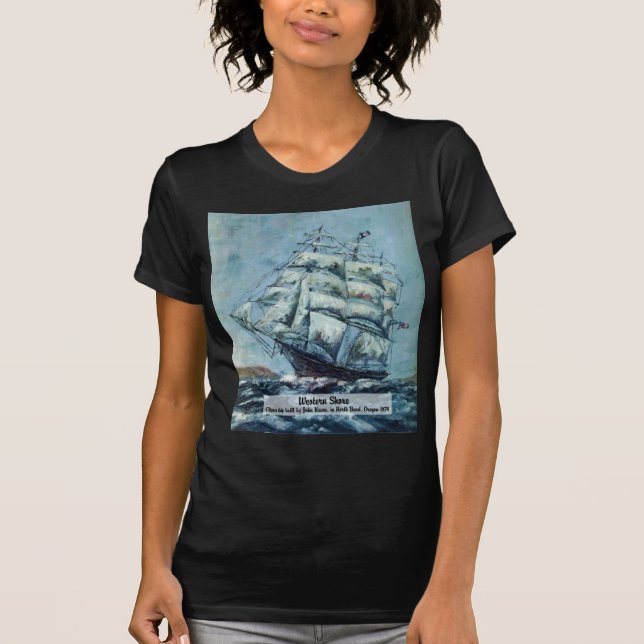 Clipper Ship Western Shore T-Shirt (Front)