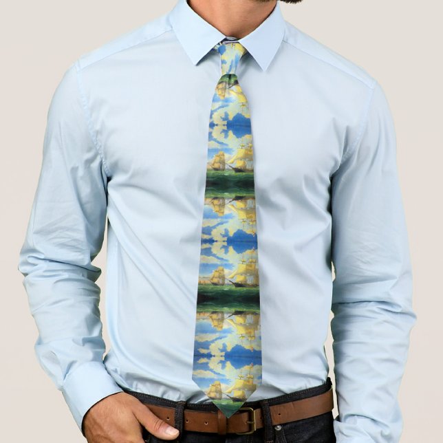 Clipper Ships Fitz Henry Lane 1853 Neck Tie (Creator Uploaded)