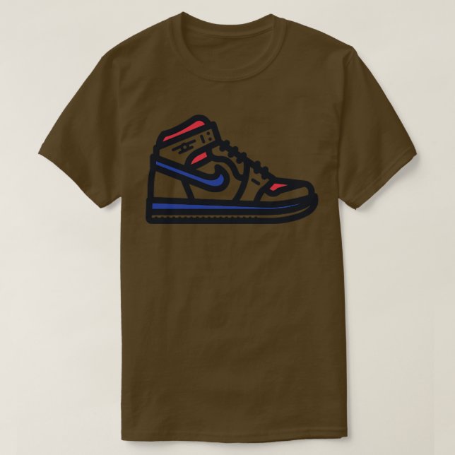 Clippers Basketball Sneakers T-Shirt (Design Front)