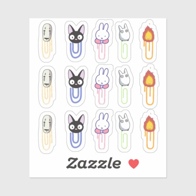Clips anime and japanese cartoons sticker (Sheet)