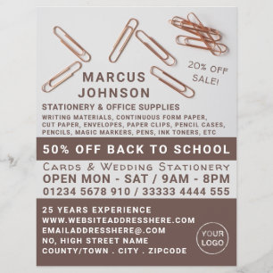 Clips, Stationery & Office Supplies, Stationer Flyer