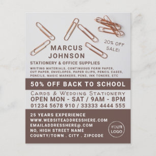 Clips, Stationery & Office Supplies, Stationer Flyer