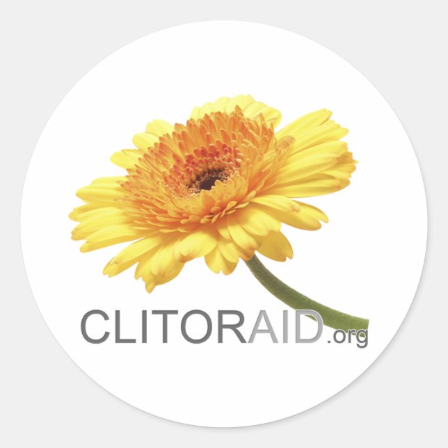 Clitoraid.org Classic Round Sticker (Front)