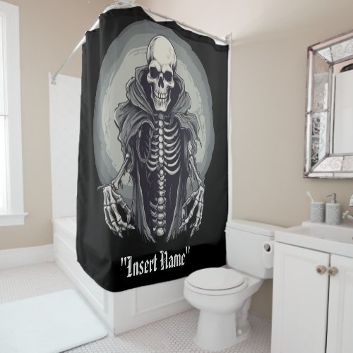 Cloaked Cadaver Shower Curtain