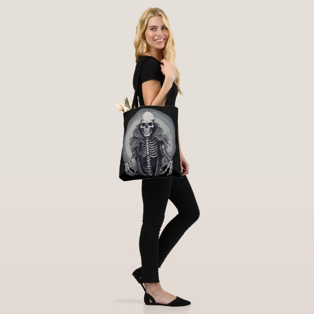 Cloaked Cadaver Tote Bag (On Model)